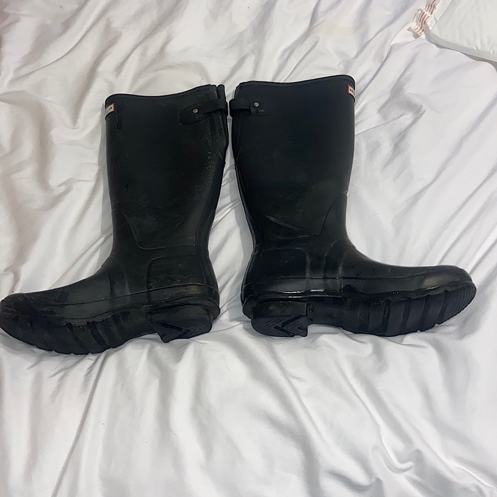Hunter Wellies Wide Calf